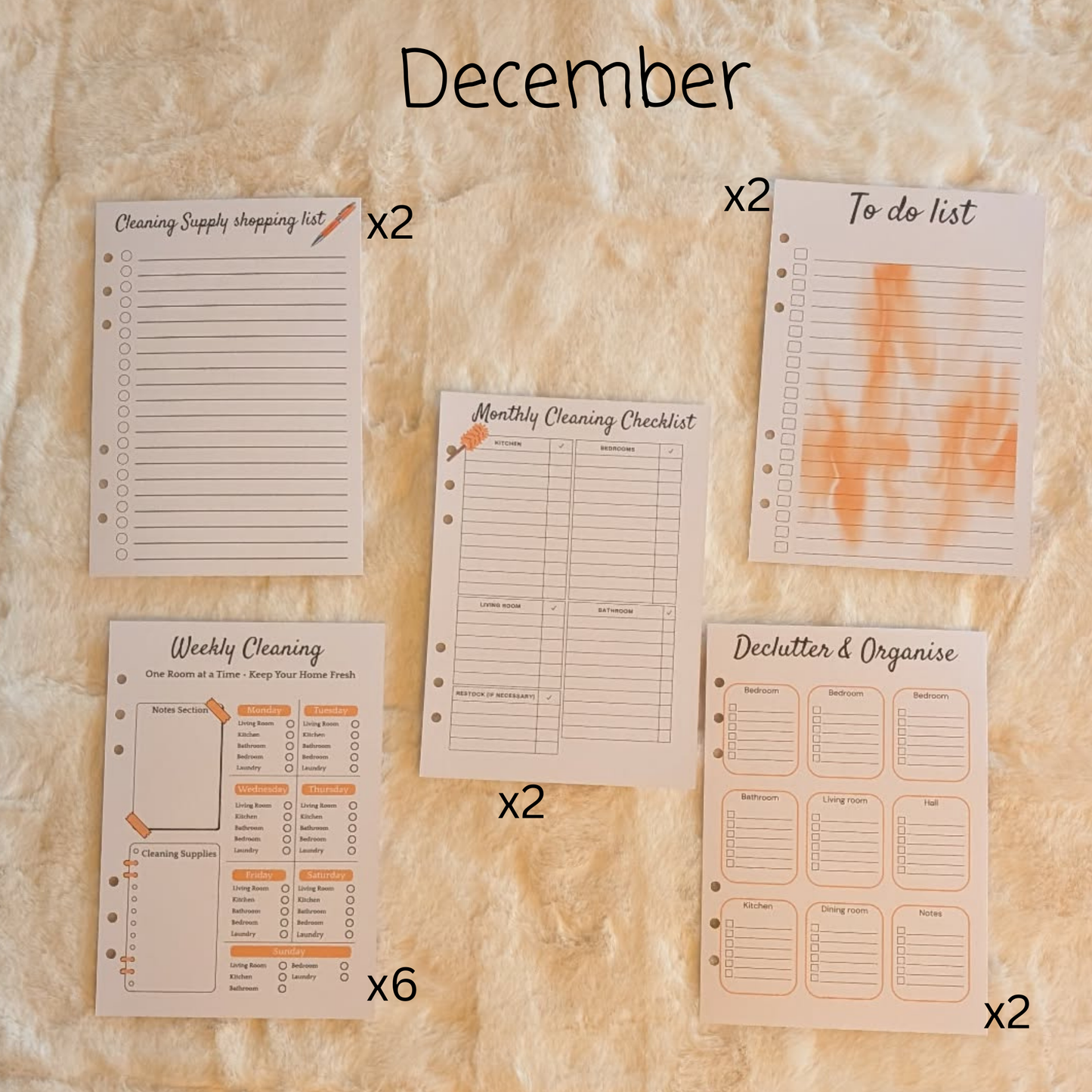 Personalised Cleaning Journal