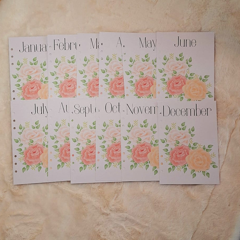 Monthly Spread sheets