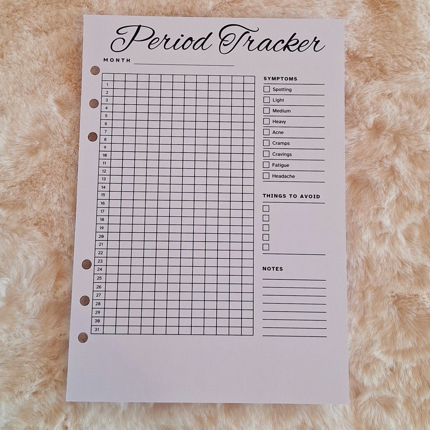 Tracking Journal