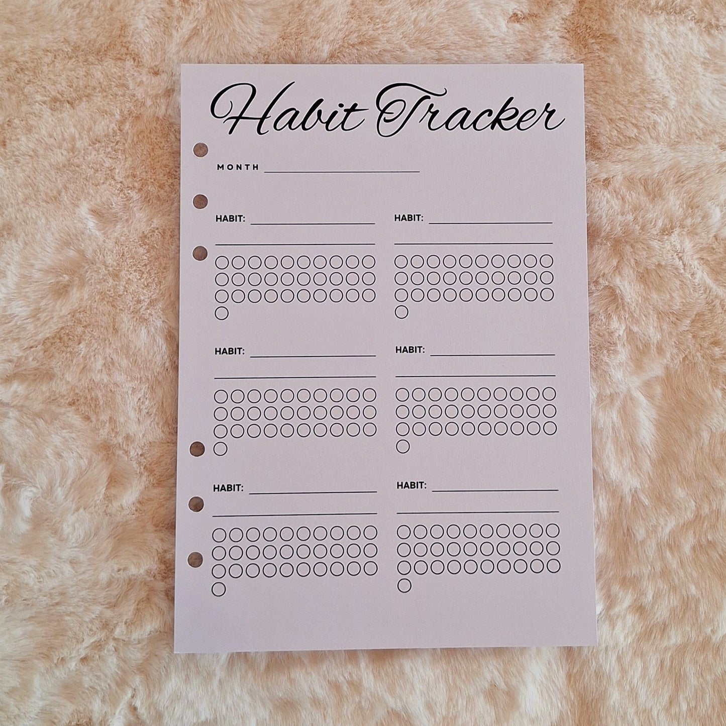 Tracking Journal sheets