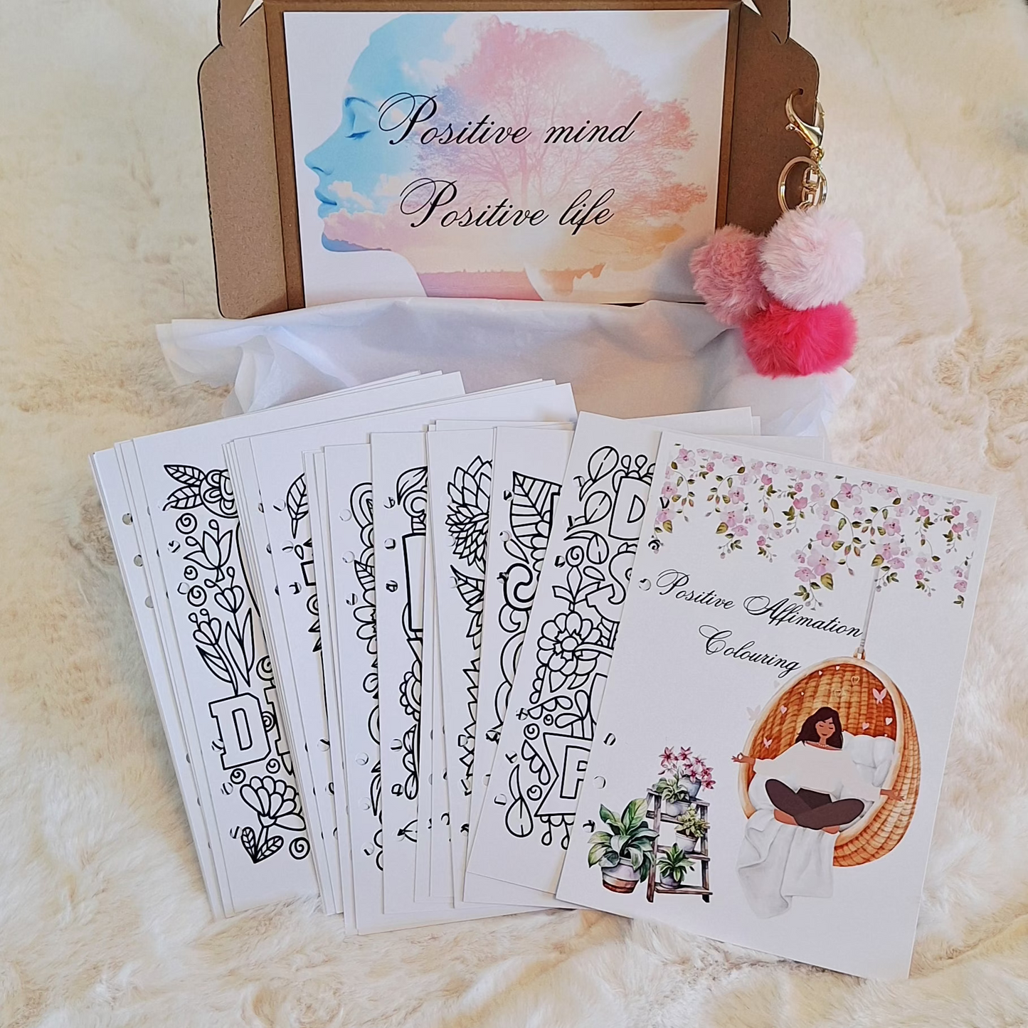 Positive affirmation colouring
