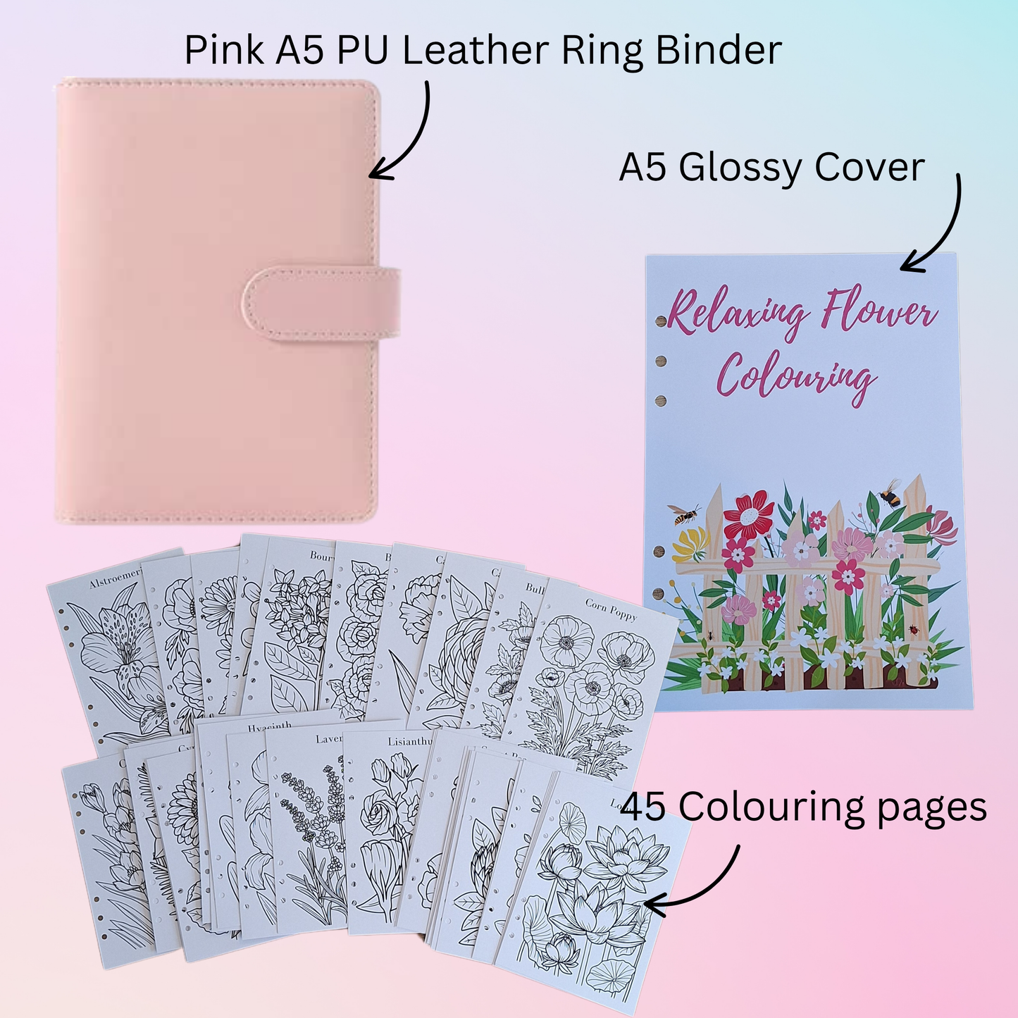 Relaxing Flower Colouring