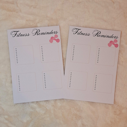 Reminder Sheets