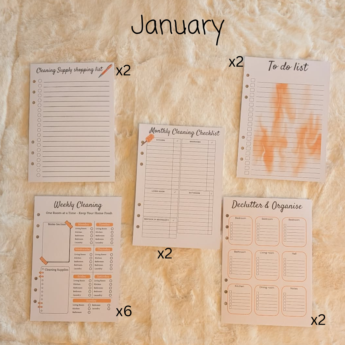 Personalised Cleaning Journal