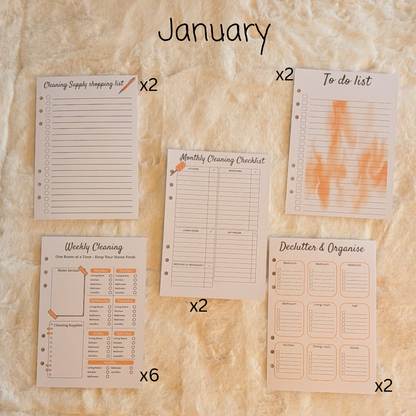 Personalised Cleaning Journal
