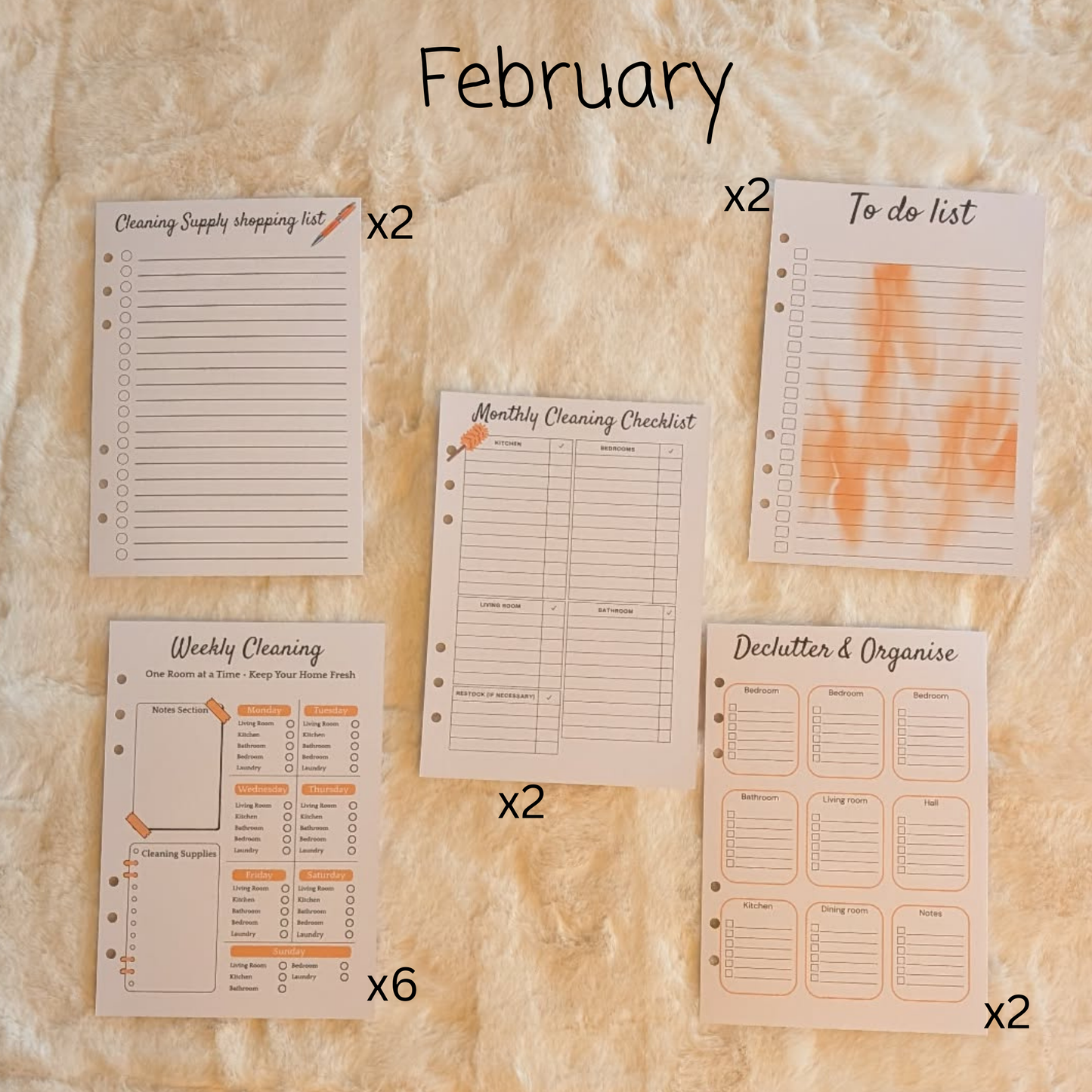 Personalised Cleaning Journal