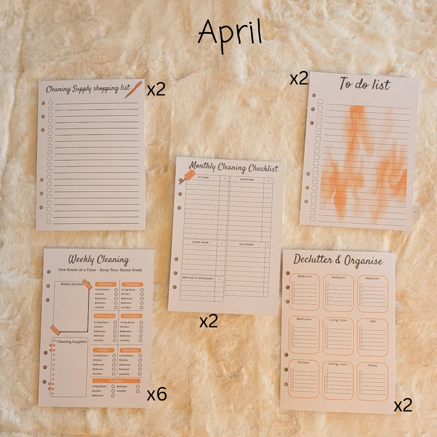 Personalised Cleaning Journal