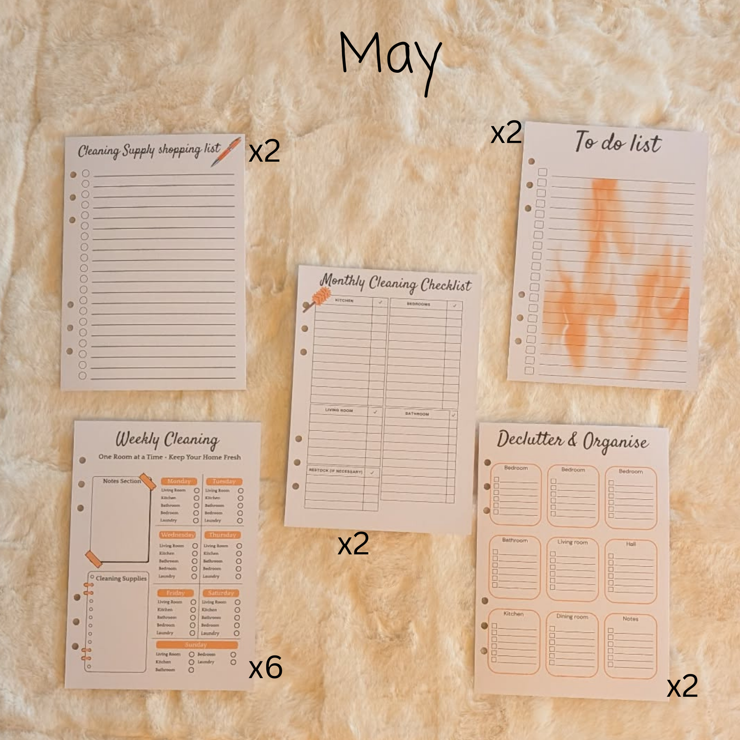 Personalised Cleaning Journal