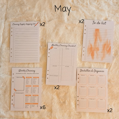 Personalised Cleaning Journal