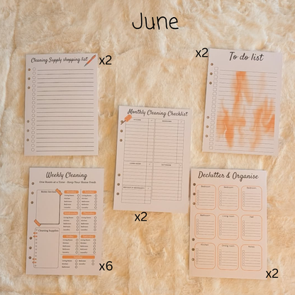 Personalised Cleaning Journal