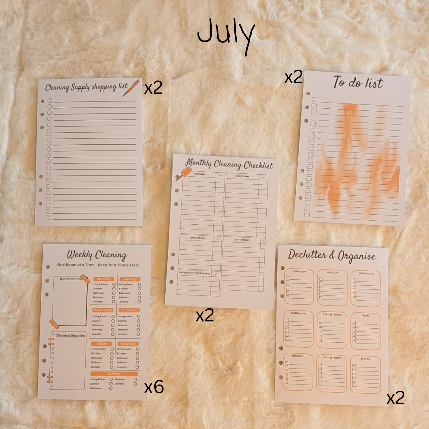 Personalised Cleaning Journal