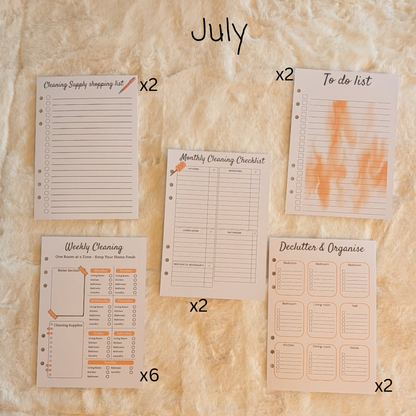 Personalised Cleaning Journal