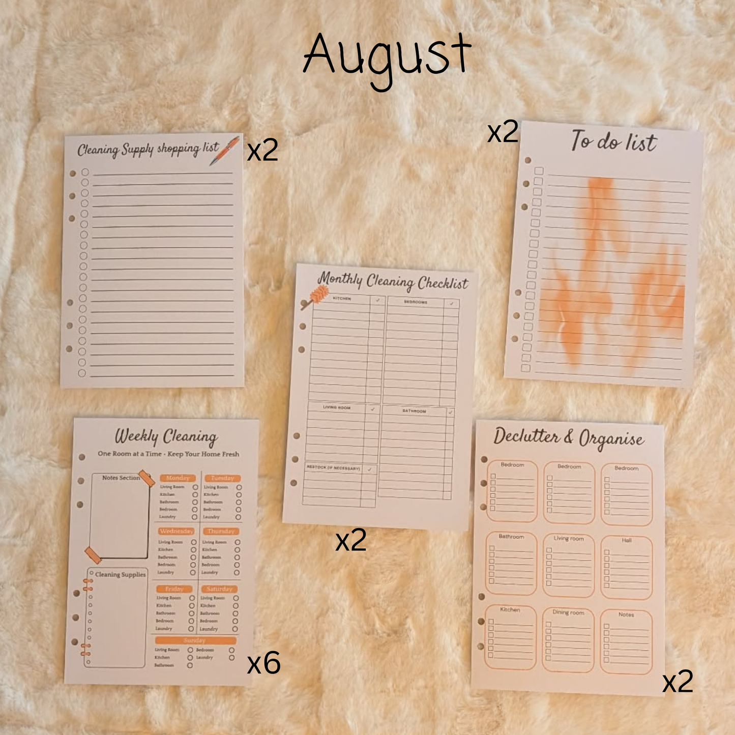 Personalised Cleaning Journal