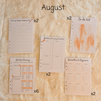 Personalised Cleaning Journal