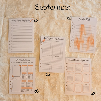 Personalised Cleaning Journal