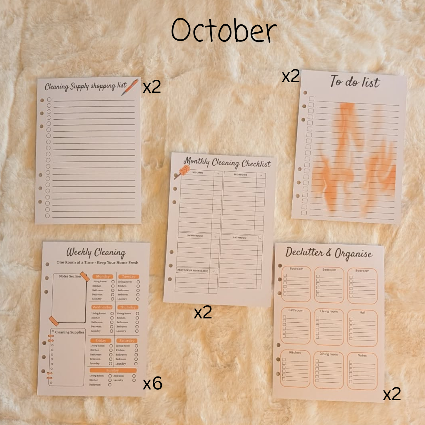 Personalised Cleaning Journal
