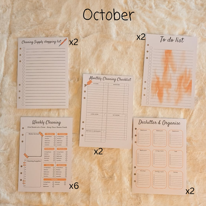 Personalised Cleaning Journal