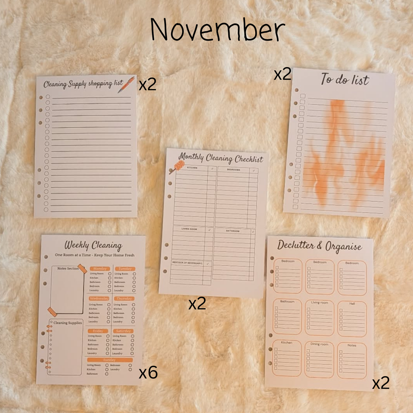 Personalised Cleaning Journal