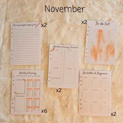 Personalised Cleaning Journal