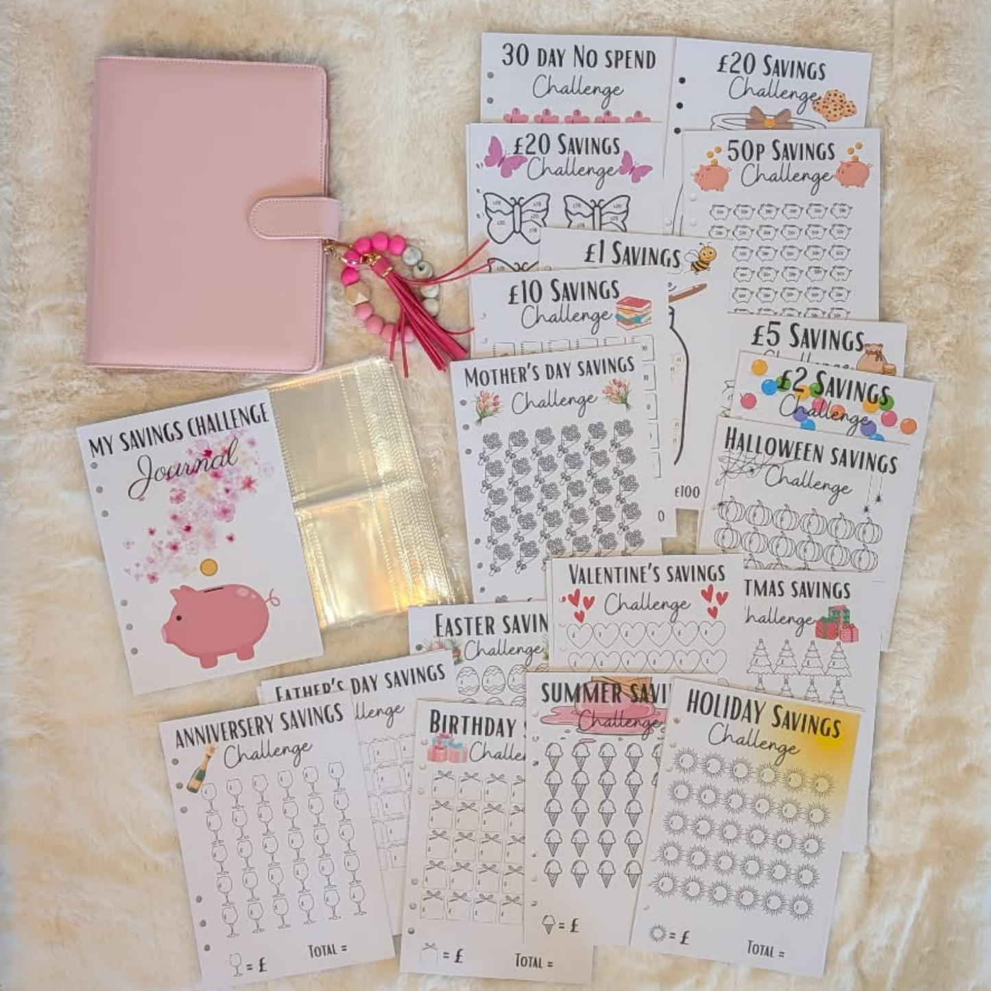 Personalised Money saving journal