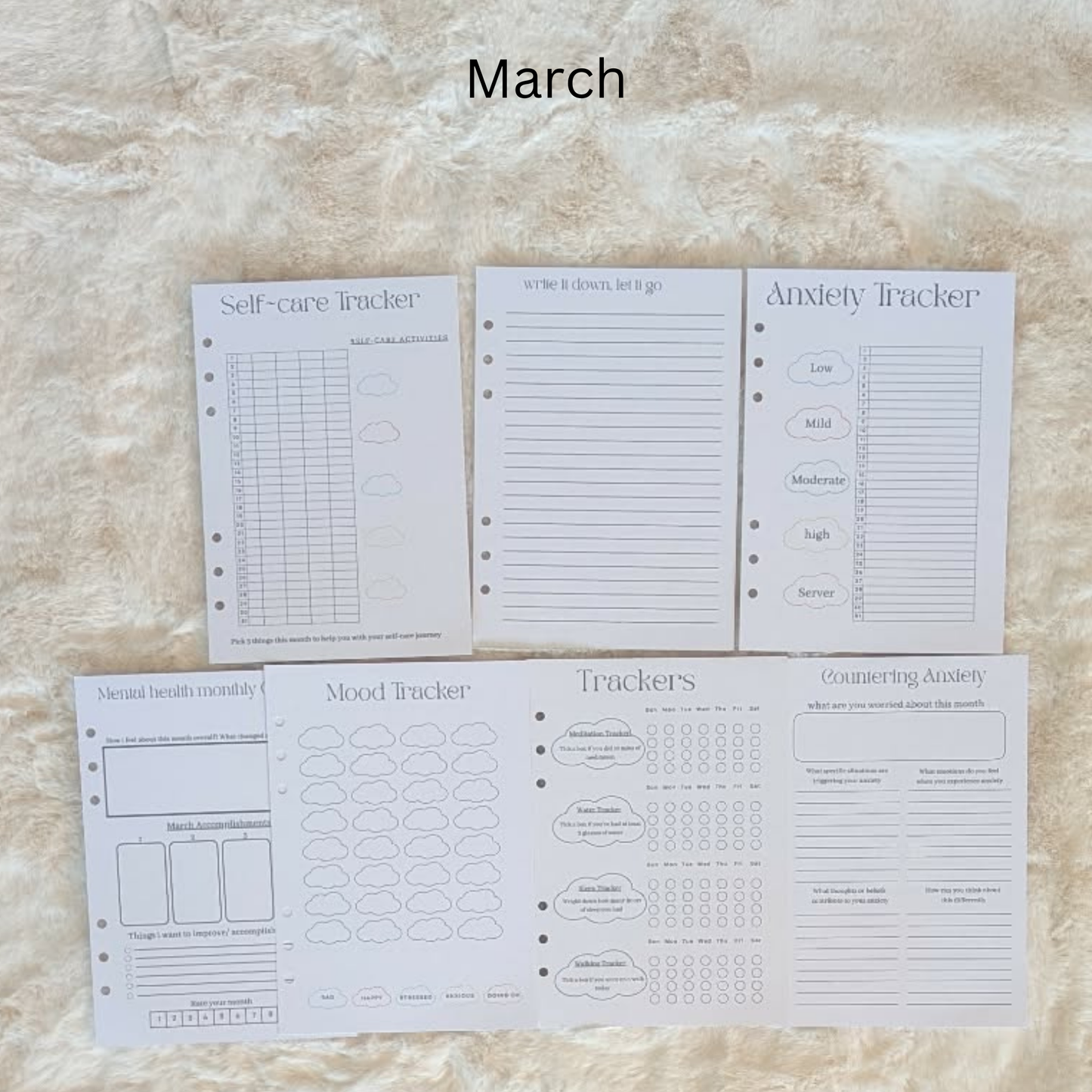 Mental Health Journal Inserts
