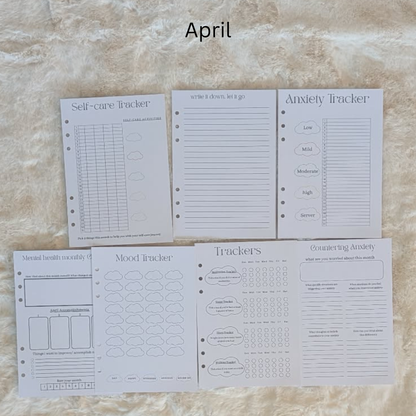 Mental Health Journal Inserts