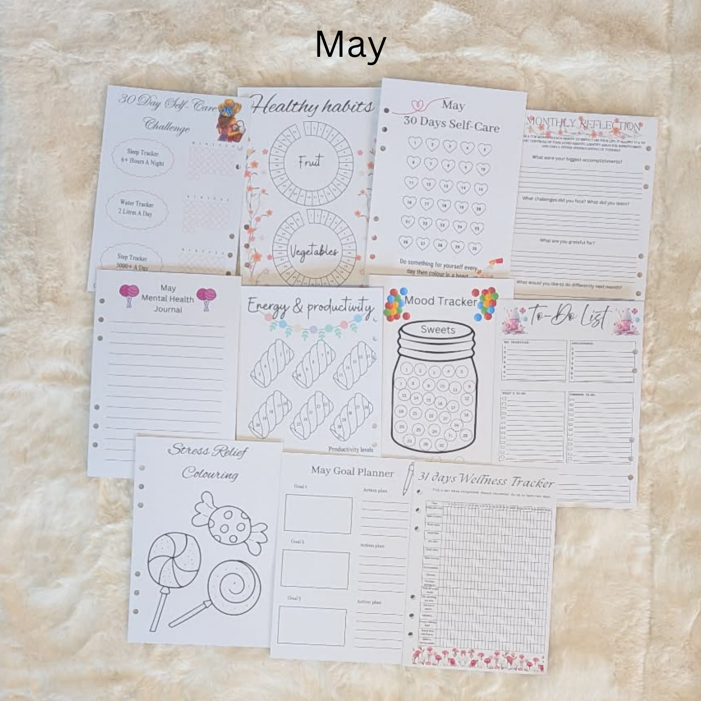 wellness Journal Inserts
