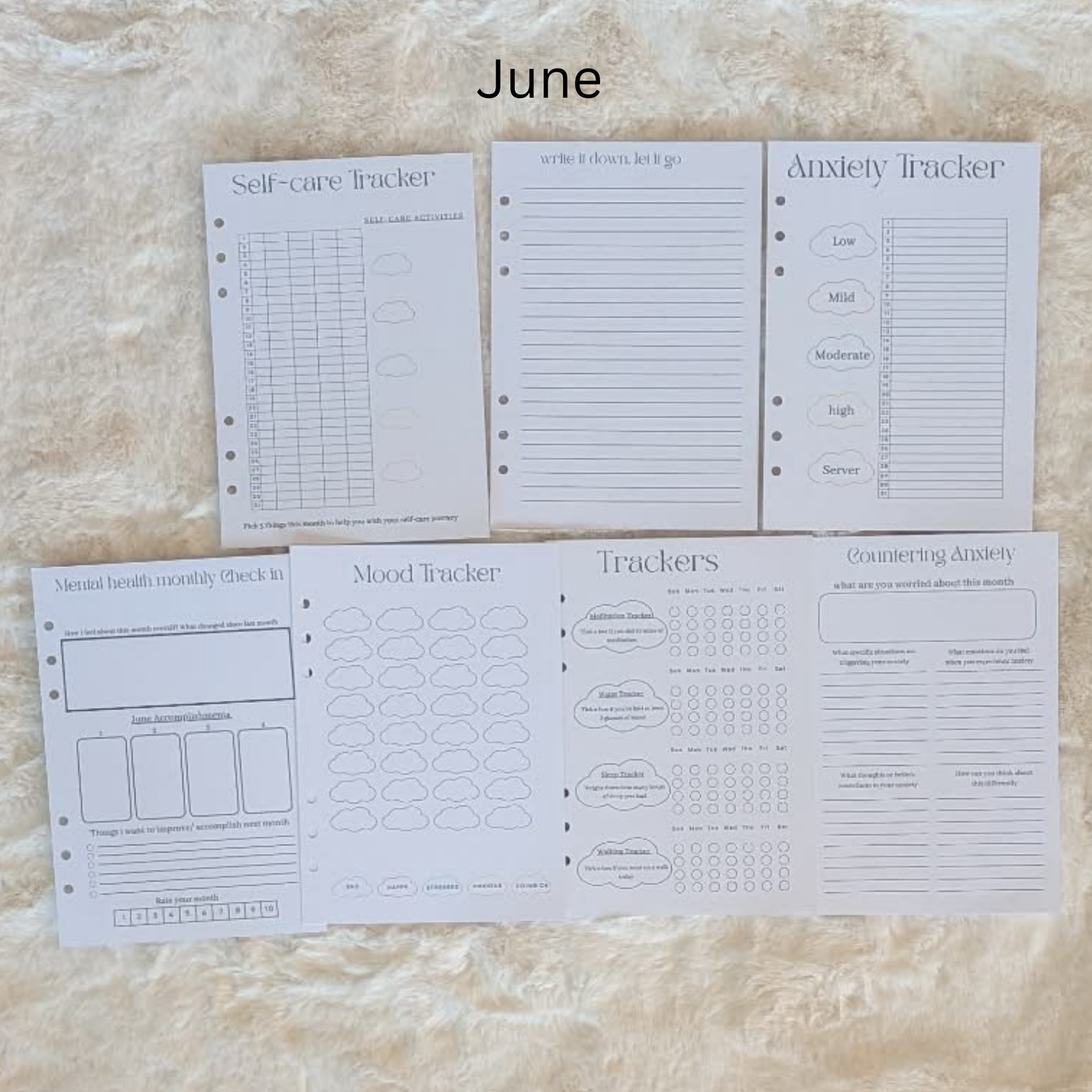 Mental Health Journal Inserts