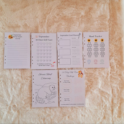 wellness Journal sheets