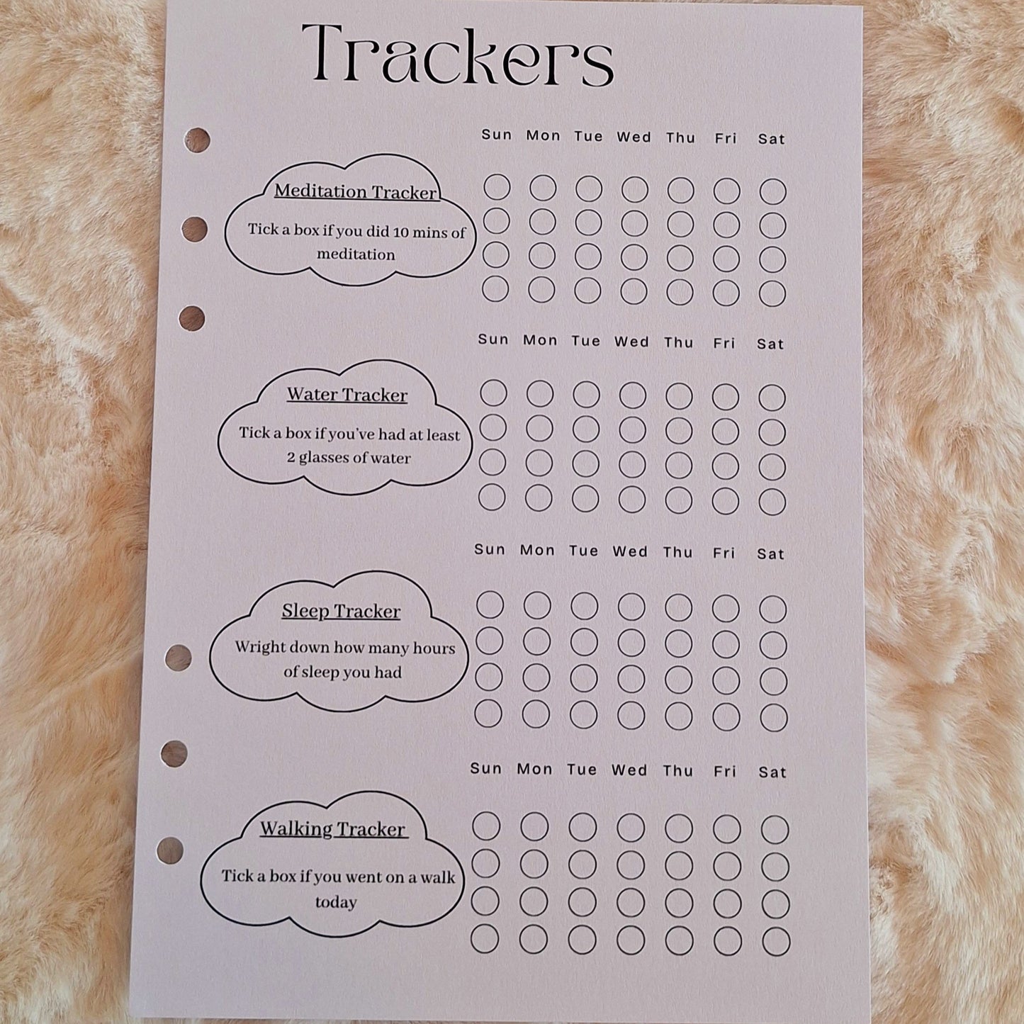 Mental Health Journal sheets