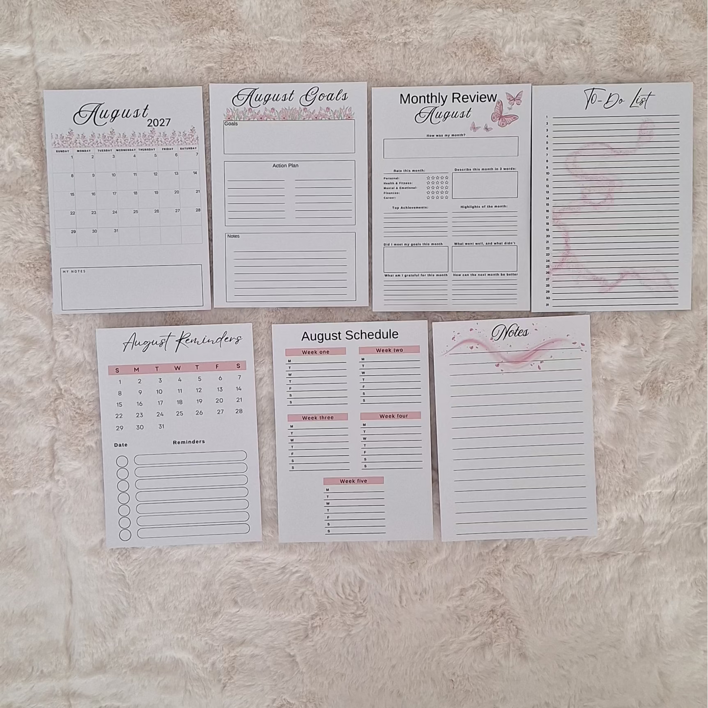 2027 planner inserts