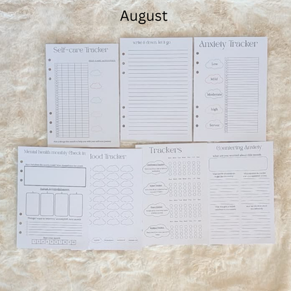 Mental Health Journal Inserts