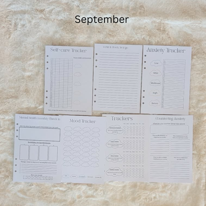 Mental Health Journal Inserts