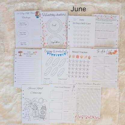 wellness Journal Inserts