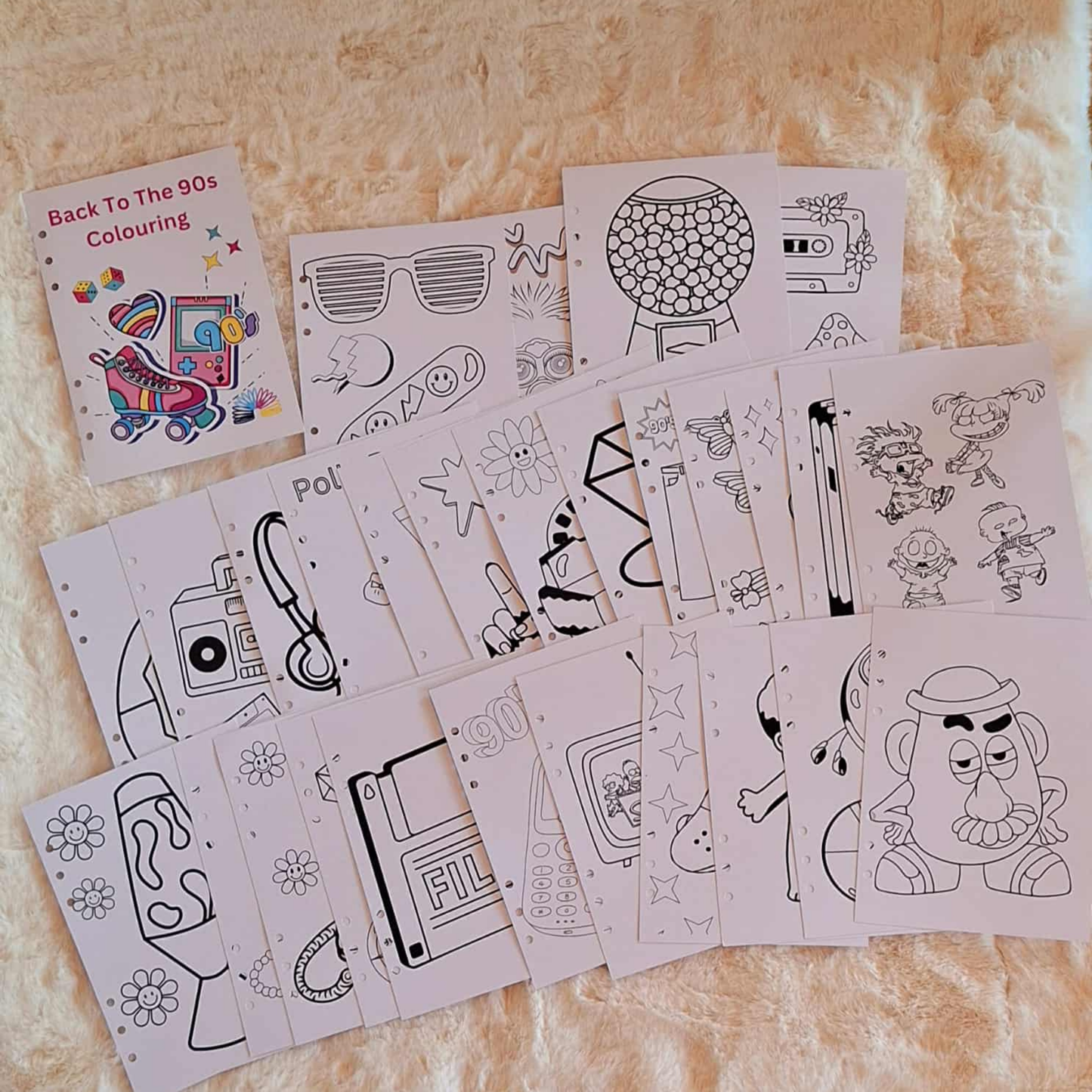 Personalised 90s Colouring