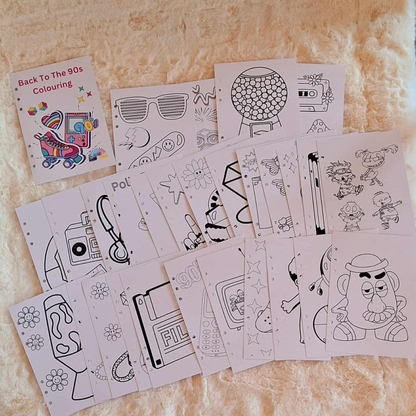 Personalised 90s Colouring