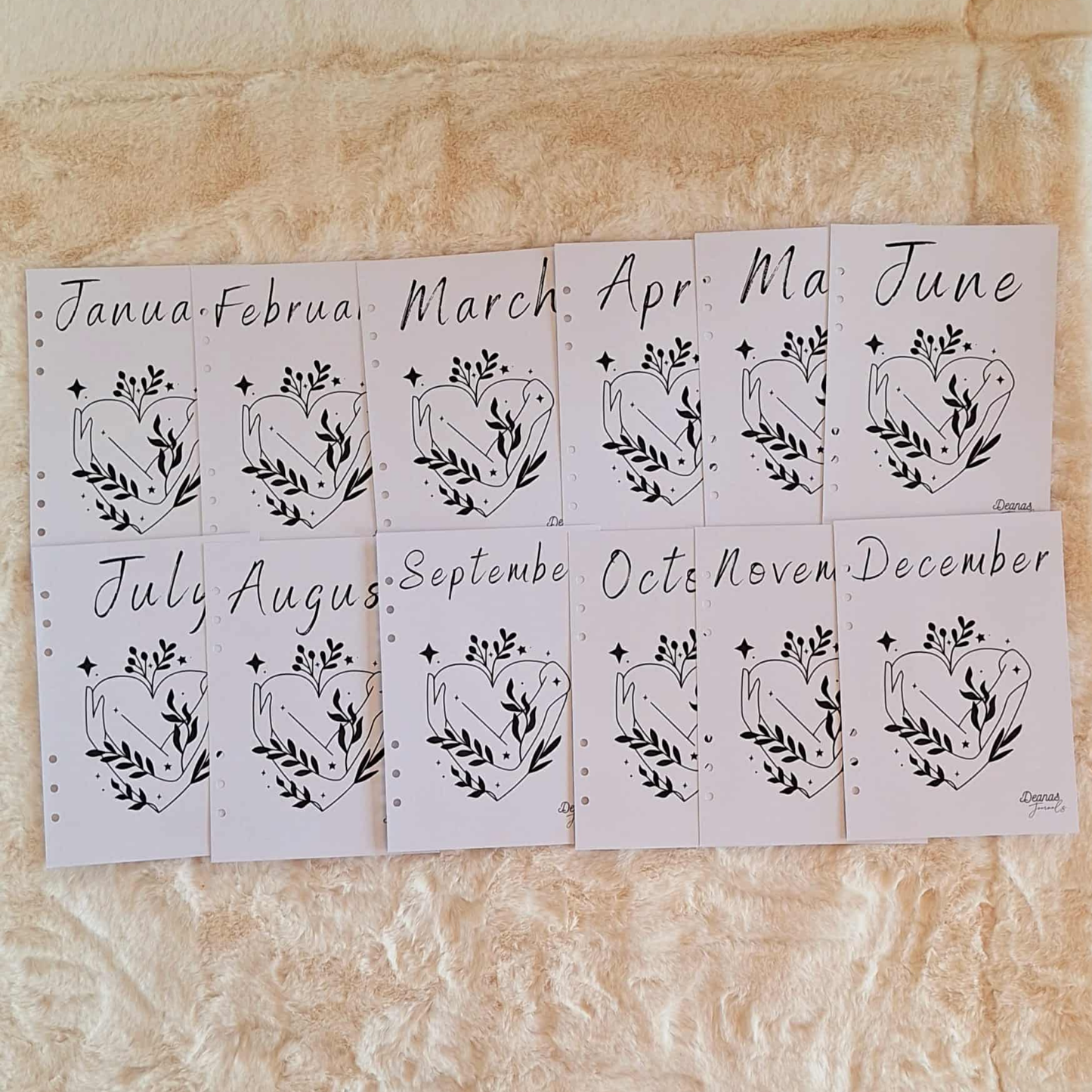 Monthly Spread sheets