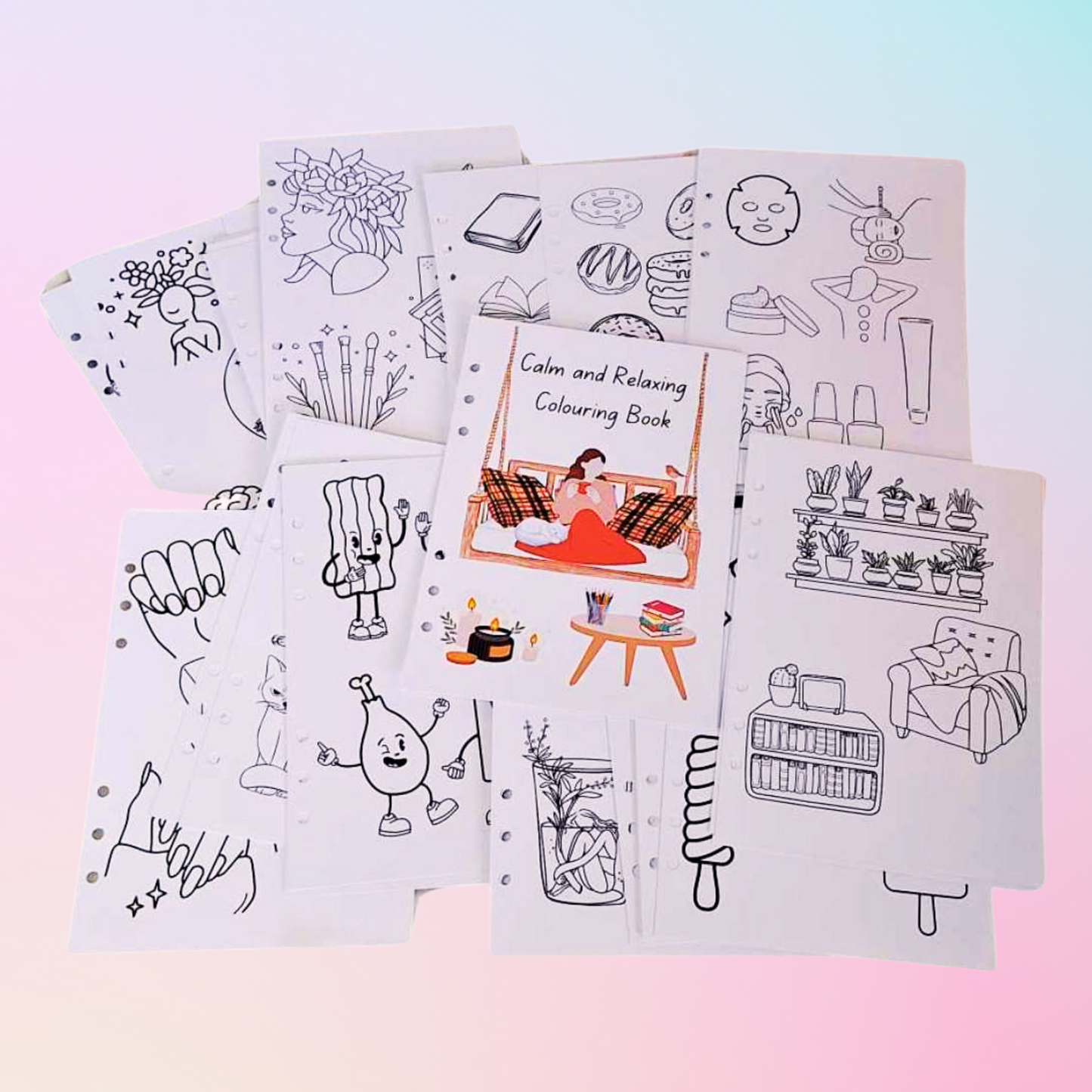 Calm and relaxing colouring