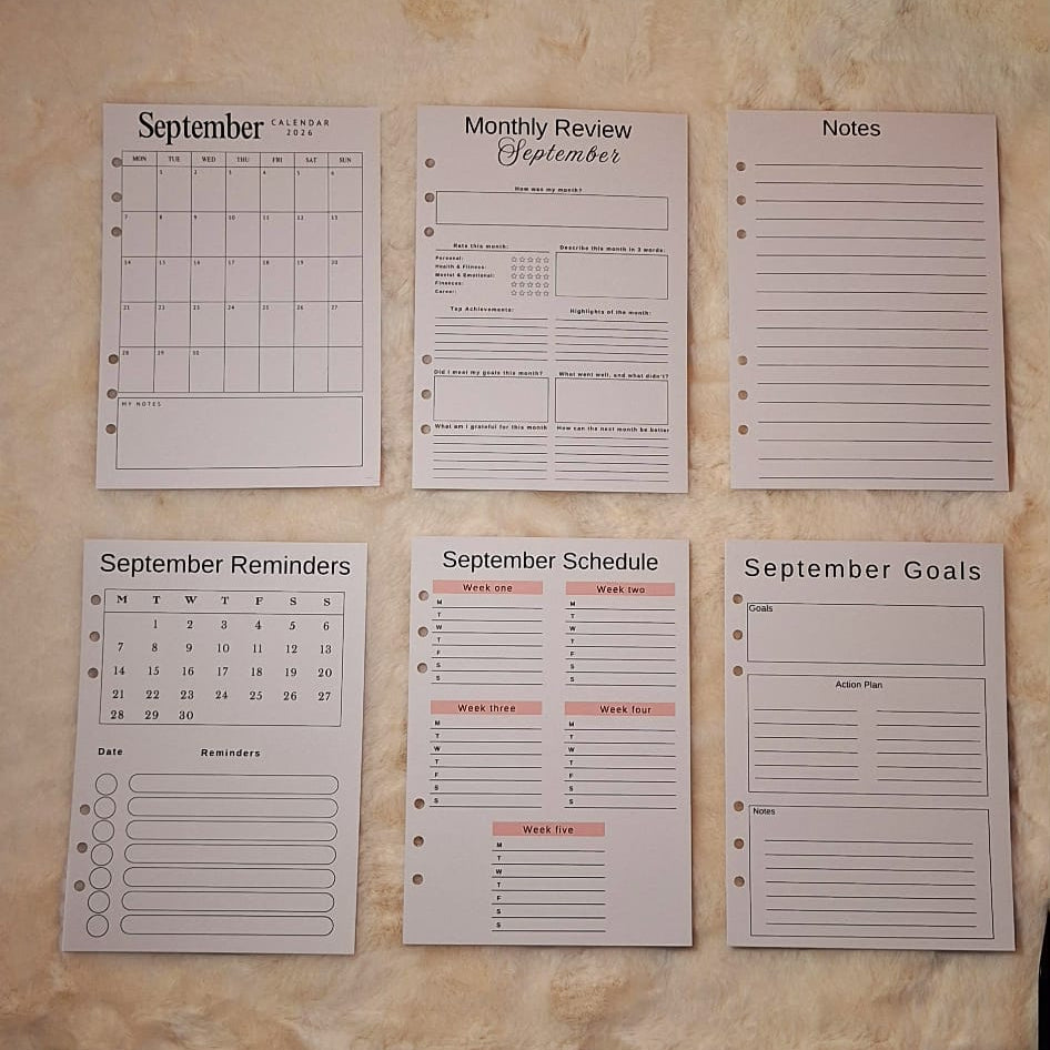 Personalised 2026 Planner