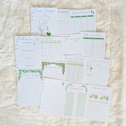 Pregnancy Journal Inserts