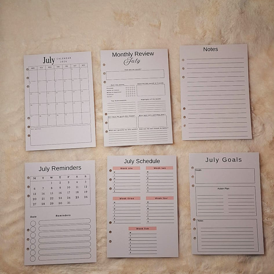 Personalised 2026 Planner