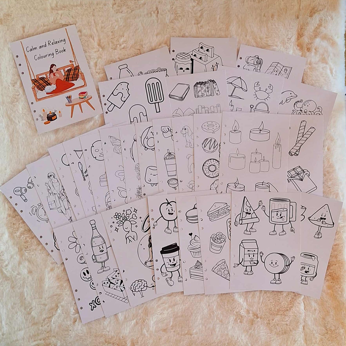 Calm & Relaxing colouring sheets