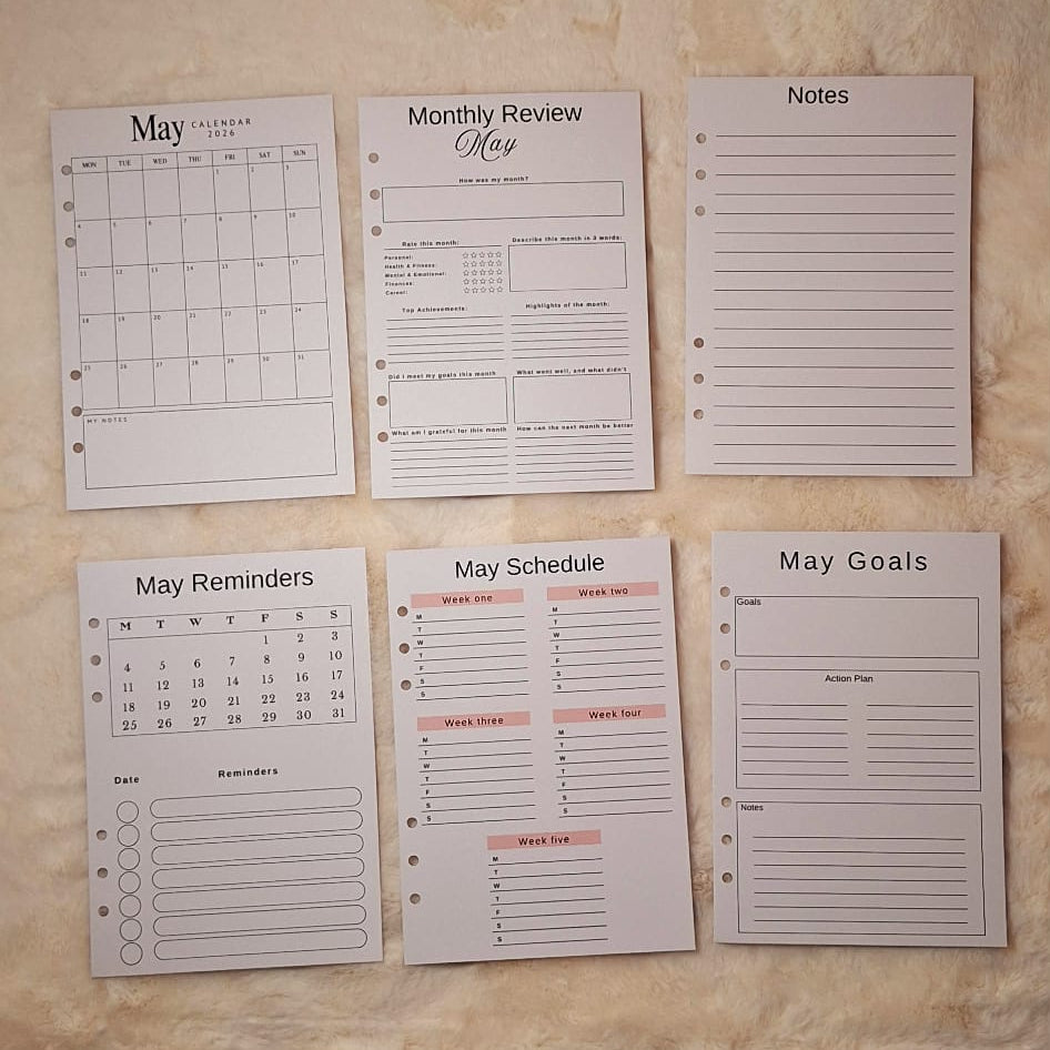 Personalised 2026 Planner