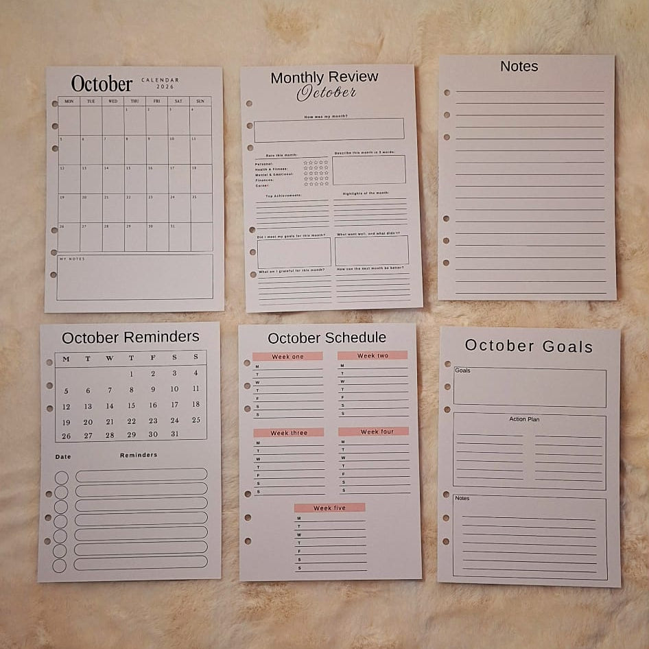 Personalised 2026 Planner