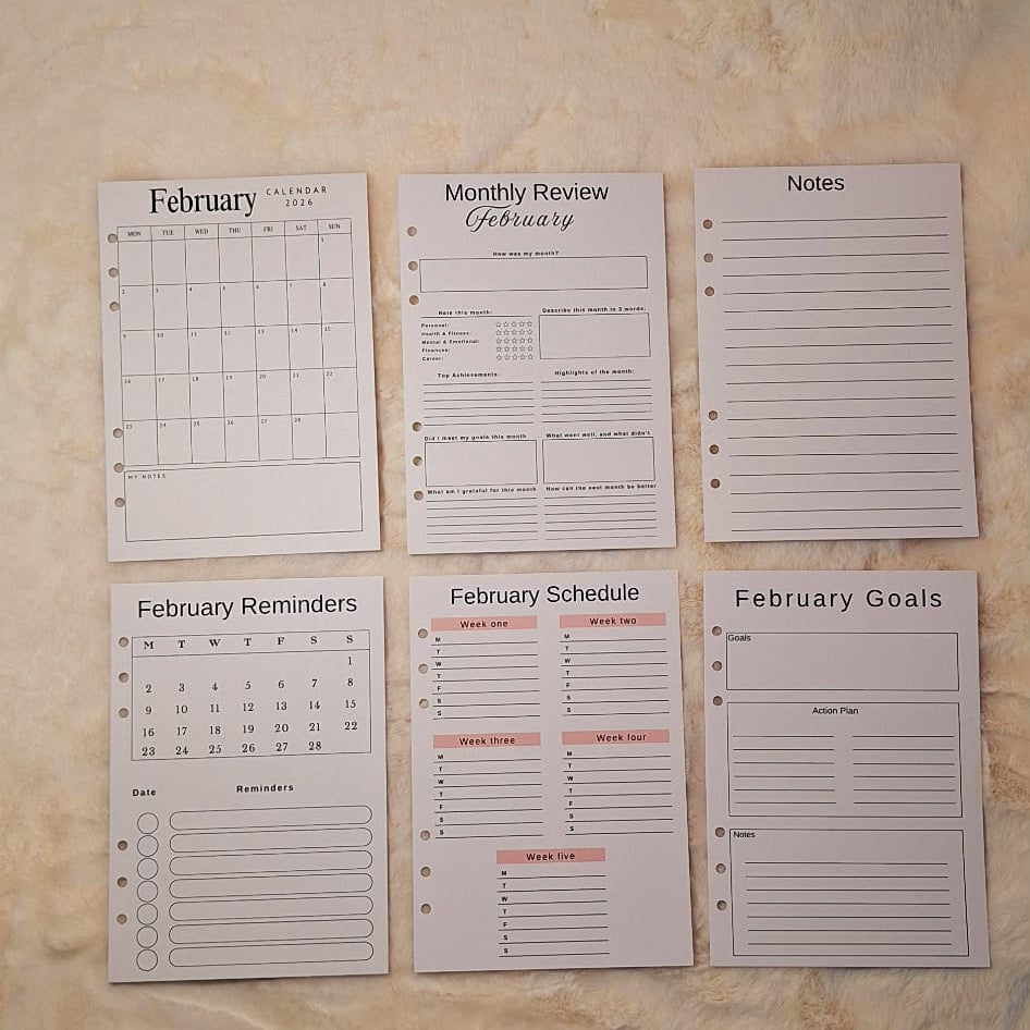 Personalised 2026 Planner