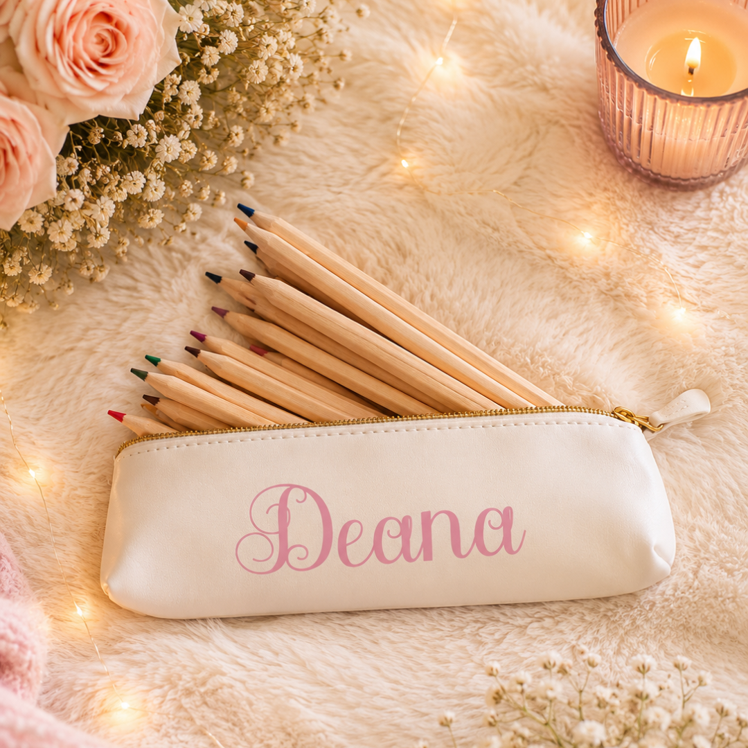 Personalised Pencil Case With Colours