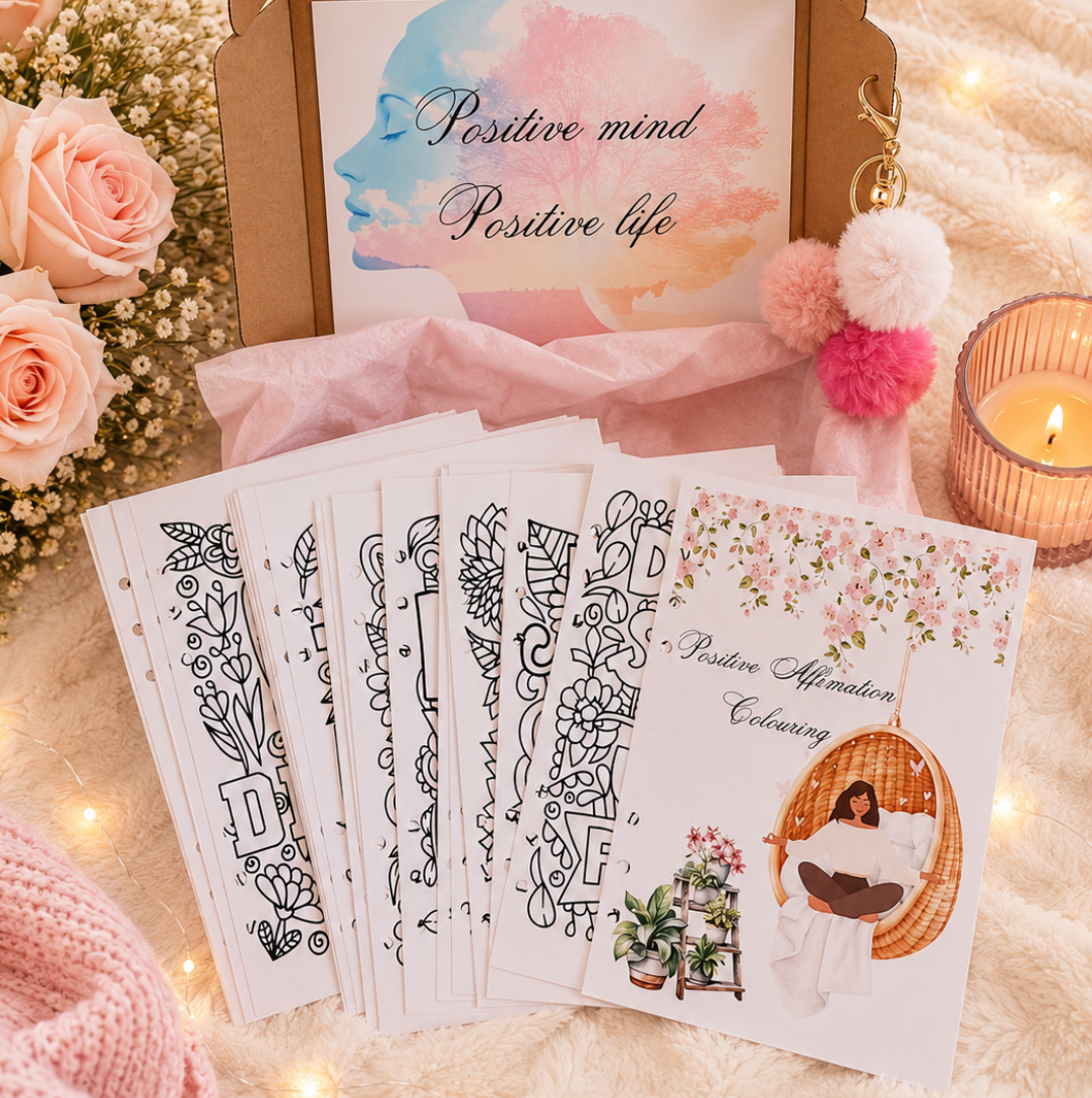Positive affirmation colouring